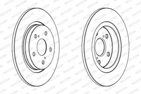 Гальмівний диск FERODO DDF1755C