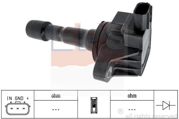 Котушка запалювання Honda Civic 1.4 08-/Jazz 1.2/1.3/1.4 08- EPS 1.970.603 (фото 1)