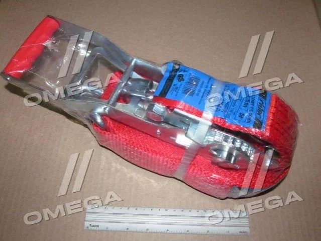 Стяжка вантажу, 5t. 50mm.x12m. (0.5 + 11.5) подовжена ручка <> RIDER RD5012L (фото 1)