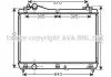 Радиатор охлаждения SUZUKI GRAND VITARA 2,0; 2,4 MT (пр-во AVA) AVA COOLING SZ2104 (фото 1)