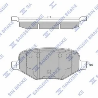 Колодка торм. диск. FORD EXPLORER 15- задн. (пр-во SANGSIN) Hi-Q (SANGSIN) SP1621