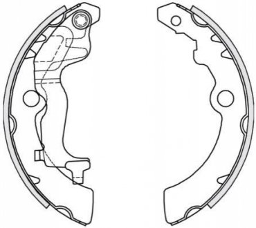 Барабанные тормозные колодки REMSA 4251.00