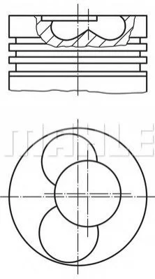 Поршень MAHLE / KNECHT 0308600 (фото 1)
