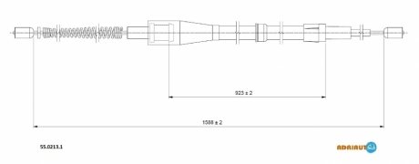 Трос зупиночних гальм ADRIAUTO 55.0213.1