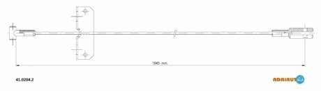 Тросик стояночного тормоза ADRIAUTO 41.0204.2