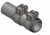 З\'єднувач труб (60,5x95 мм) VOLVO C30, C70 II, S40 II, S60 II, S80 II, V40, V50, V60 I, V70 III, V70 III/KOMBI, XC40, XC60 I, XC70 II, XC90 I, XC90 II AUDI A1, A3, A4 B5, A5 1.2-6.0 05.89- WALKER 82166 (фото 1)