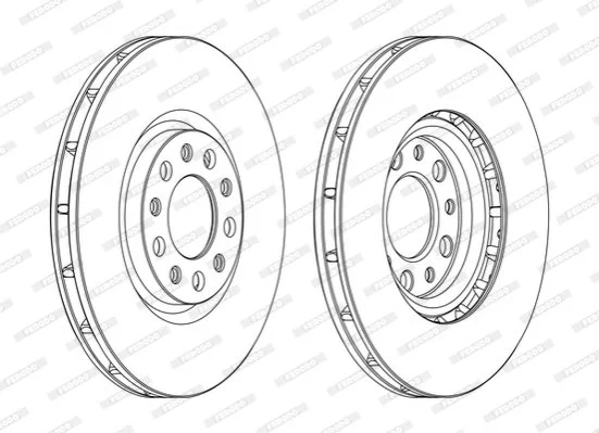 Гальмівний диск FERODO DDF1451C (фото 1)