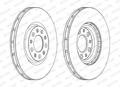 Гальмівний диск FERODO DDF1451C