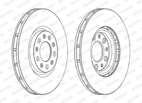 Гальмівний диск FERODO DDF1451C