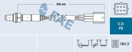 Датчик відпрацьованих газів FAE 75041