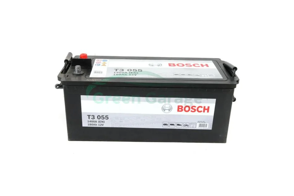 Акумулятор Bosch 12В/180Аг/1400А/46,42кг BOSCH 0 092 T30 550 (фото 1)