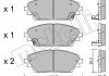 Комплект гальмівних колодок (дискових) METELLI 22-0992-0 (фото 1)