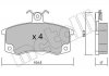 Комплект гальмівних колодок (дискових) METELLI 22-0062-0 (фото 1)