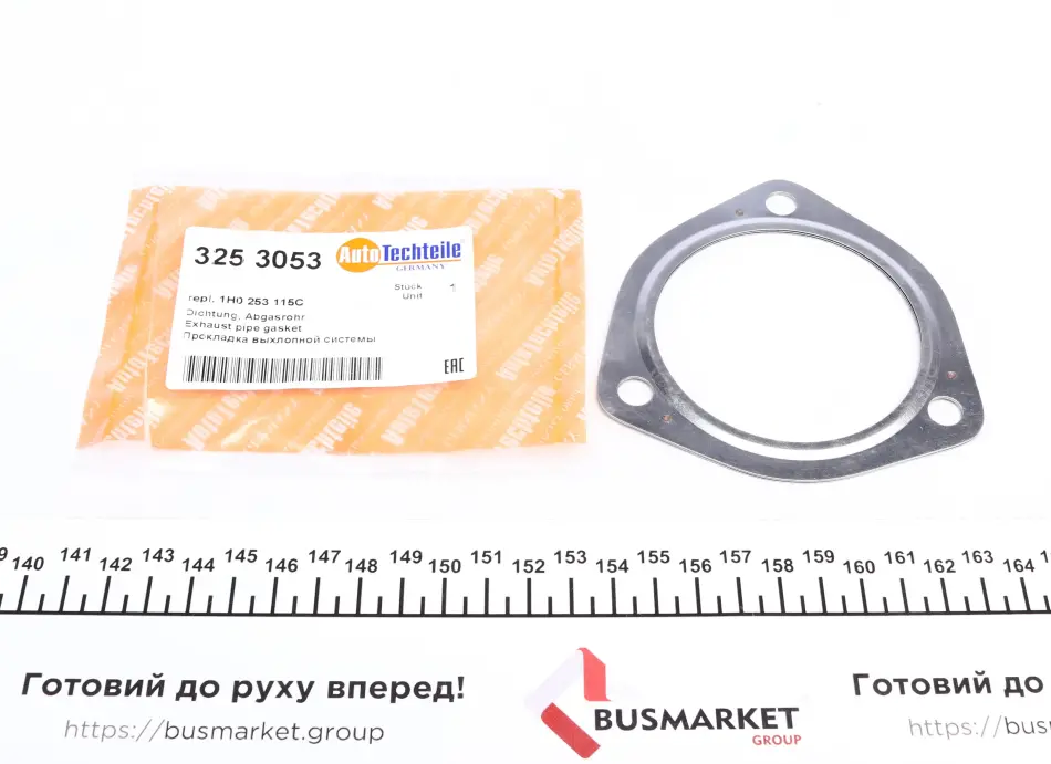Прокладка вихлопної системи AUTOTECHTEILE 325 3053 (фото 1)