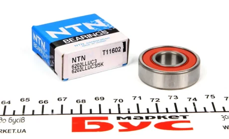 Підшипник (кульковий) NTN 6202LLUC3/5K