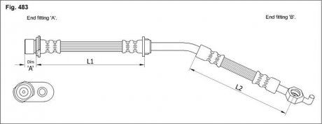 Гальмівний шланг STARLINE HAST1193