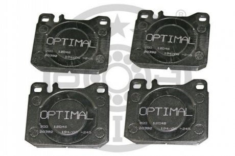 KLOCKI HAMULCOWE MERCEDES-BENZ /8 (W114), /8 (W115), /8 COUPE (W114), COUPE (C123), KOMBI T- 68-85 PRZOD SZT OPTIMAL BP12046