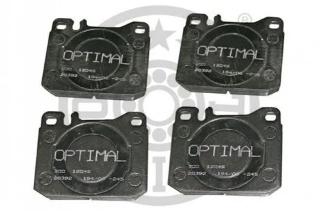 KLOCKI HAMULCOWE MERCEDES-BENZ /8 (W114), /8 (W115), /8 COUPE (W114), COUPE (C123), KOMBI T- 68-85 PRZOD SZT OPTIMAL BP12046