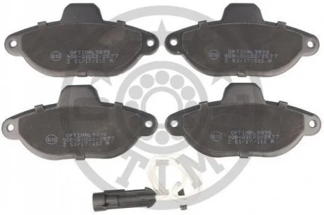 KLOCKI HAMULCOWE FIAT PUNTO (176_), PUNTO (188_), PUNTO CONVERTIBLE (176_), PUNTO VAN (176_) 93-10 PRZOD SZT OPTIMAL BP09898