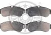 KLOCKI HAMULCOWE NISSAN ALMERA MK II (N16), PRIMERA (P10), PRIMERA (P11), PRIMERA HATCHBACK 90-06 PRZOD SZT OPTIMAL BP09689 (фото 1)