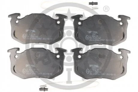 KLOCKI HAMULCOWE RENAULT CLIO (B/C57_, 5/357_), CLIO I BOX (S57_), EXTRA VAN (F40_, G40_), 84-07 PRZOD SZT OPTIMAL BP09397