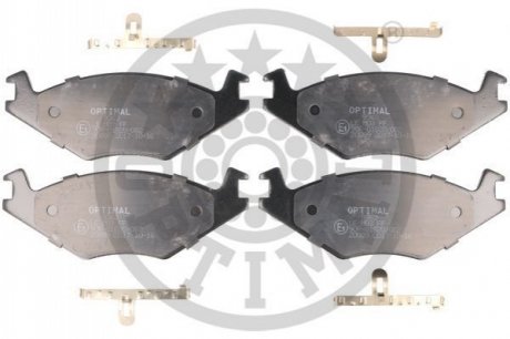 KLOCKI HAMULCOWE SEAT CORDOBA (6K1, 6K2), CORDOBA VARIO (6K5), IBIZA MK II (6K1) VW DERBY (77-02 PRZOD SZT OPTIMAL BP09363