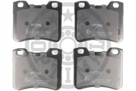 KLOCKI HAMULCOWE CITROËN AX (ZA-_), SAXO (S0, S1) PEUGEOT 106 (1A, 1C), 106 MK II (1A_, 1 91-04 PRZOD SZT OPTIMAL BP12720