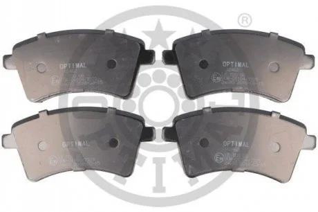 KLOCKI HAMULCOWE RENAULT KANGOO / GRAND KANGOO (KW0/1_), KANGOO BE BOP (KW0/1_), KANGOO EXPR 08> PRZOD SZT OPTIMAL BP12462