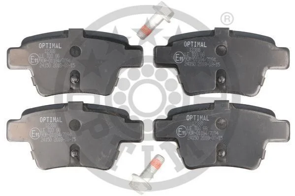 KLOCKI HAMULCOWE CITROËN C4 COUPE (LA_), C4 I (LC_), C4 I SALOON PEUGEOT 207 (WA_, WC_), 20 00-11 TYL SZT OPTIMAL BP12388 (фото 1)