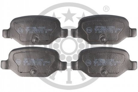 KLOCKI HAMULCOWE ABARTH 500 / 595 / 695 (312_) FIAT 500 (312_), IDEA (350_), PANDA (169_), 99-12 TYL SZT OPTIMAL BP10390