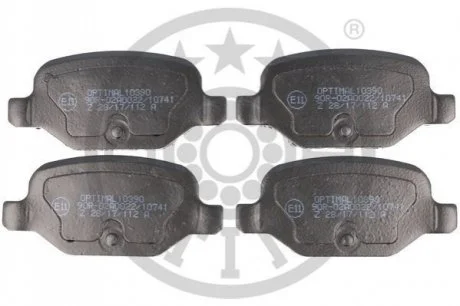 KLOCKI HAMULCOWE ABARTH 500 / 595 / 695 (312_) FIAT 500 (312_), IDEA (350_), PANDA (169_), 99-12 TYL SZT OPTIMAL BP10390