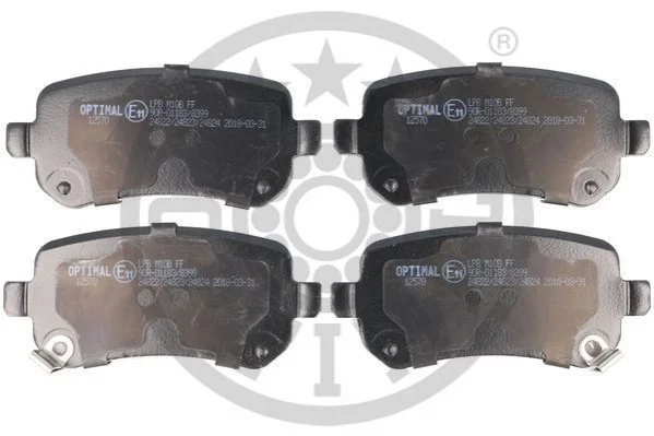 KLOCKI HAMULCOWE CHRYSLER GRAND VOYAGER V (RT) DODGE CARAVAN, GRAND CARAVAN, JOURNEY FIAT 03-14 TYL SZT OPTIMAL BP12570 (фото 1)