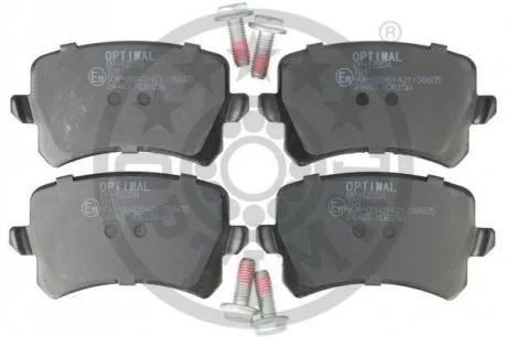 KLOCKI HAMULCOWE AUDI A3 (8P1), A3 CONVERTIBLE (8P7), A3 SPORTBACK (8PA), A4 (8E2, 00-14 TYL SZT OPTIMAL BP12334