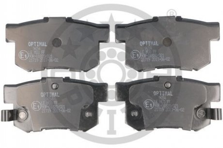 KLOCKI HAMULCOWE ACURA RSX COUPE (DC_), TL, VIGOR FIAT SEDICI (FY_) HONDA ACCORD 90-12 TYL SZT OPTIMAL BP09654