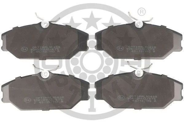 Колодки тормозные (передние) Renault Clio II 00-09/Laguna 93-01/Megane/Scenic/Safrane 96-03 OPTIMAL BP10438 (фото 1)