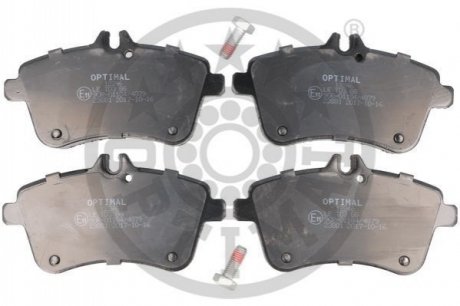 KLOCKI HAMULCOWE MERCEDES-BENZ A-CLASS (W169), B-CLASS (W245) 04-12 PRZOD SZT OPTIMAL BP12246