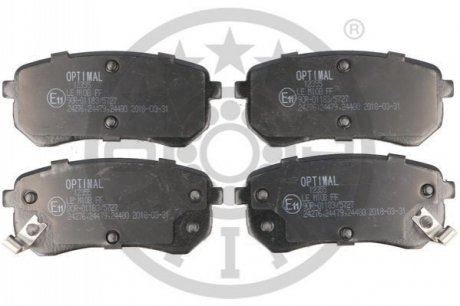 KLOCKI HAMULCOWE HYUNDAI I10 (PA) KIA PICANTO (SA) 04-13 TYL SZT OPTIMAL BP12355