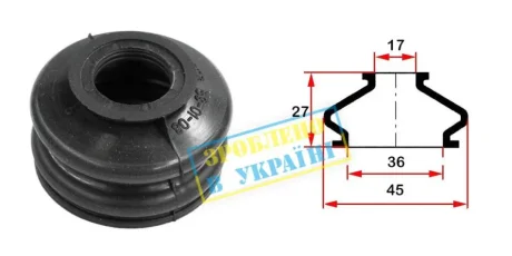 Пыльник (17х39x25) универсальный для шаровой опоры, рулевого наконечника BELGUM PARTS BG0108