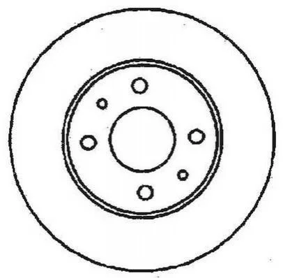 Диск гальмівний PANDA II/PUNTO 240mm BRAVO/MAREA/SEICENTO/TIPO/TEMPRA JURID 561380JC (фото 1)