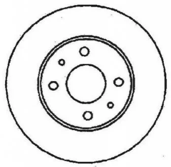 Диск гальмівний PANDA II/PUNTO 240mm BRAVO/MAREA/SEICENTO/TIPO/TEMPRA JURID 561380JC