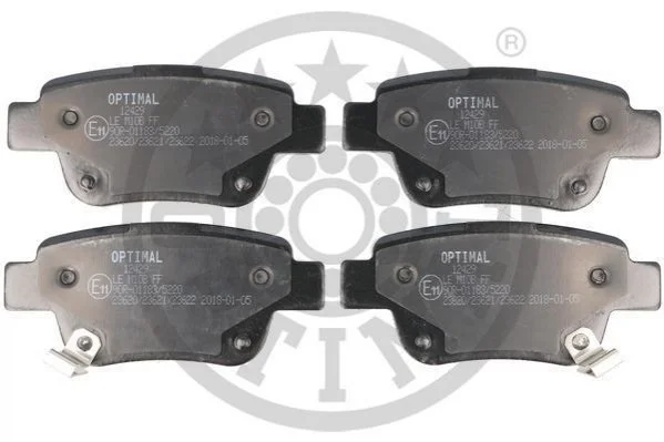 Колодки тормозные (задние) Toyota Avensis 03-08/Corolla Verso 04-09 OPTIMAL BP12429 (фото 1)