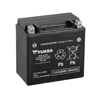 МОТО Yuasa 12V 12,6Ah MF VRLA Battery AGM YTX14L-BS(сухозаряжений) YUASA YTX14LBS