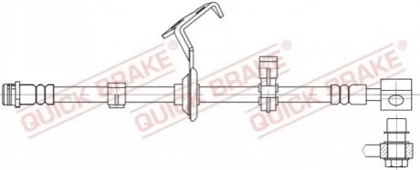 PRZEWOD HAMULC ELAST BRAKE HOSE W/BANJO BOLT SZT QUICK BRAKE 58825X