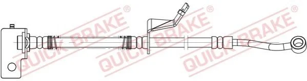 PRZEWOD HAMULC ELAST BRAKE HOSE W/BANJO BOLT SZT QUICK BRAKE 58876X (фото 1)