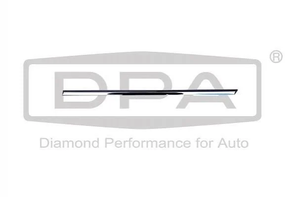 Protection strip with chrome trim for door. left f DPA 88530810102 (фото 1)