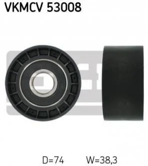 Паразитний / ведучий ролик, поліклиновий ремінь SKF VKMCV53008