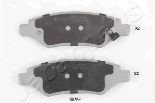 Гальмівні колодки, дискове гальмо (набір) JAPANPARTS PP007AF (фото 1)