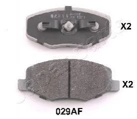 Гальмівні колодки, дискове гальмо (набір) JAPANPARTS PA029AF (фото 1)
