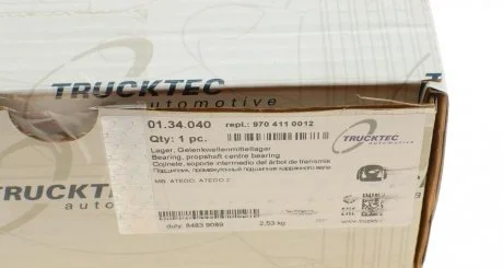 Подвесной, 45mm DB Vario 614-814/ATEGO TRUCKTEC 0134040