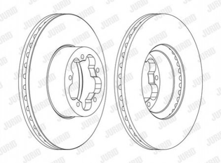 Диск гальмівний TRANSIT 06- RWD !. JURID 562540JC1 (фото 1)